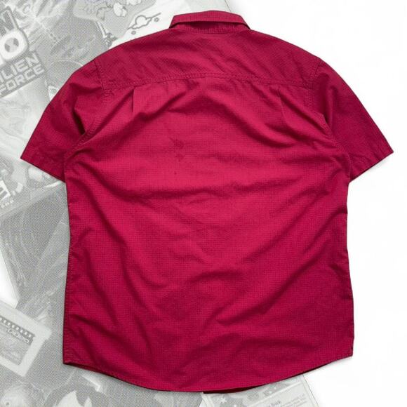 Y2k red waffle textured mossy - Picture 2 of 6